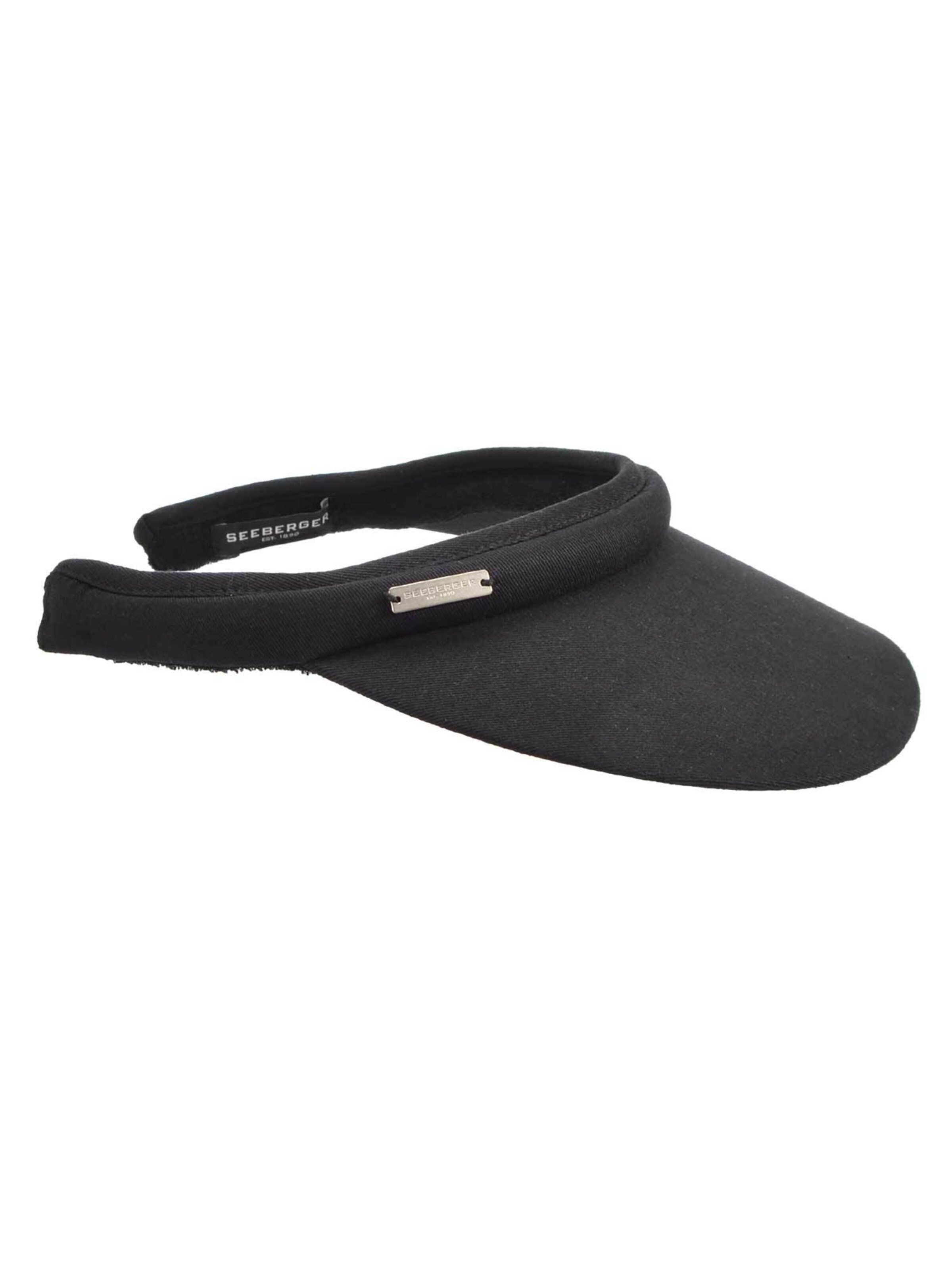 Seeberger Hut 'Visor'‌‌‌‌‌ in Schwarz: Vorderseite