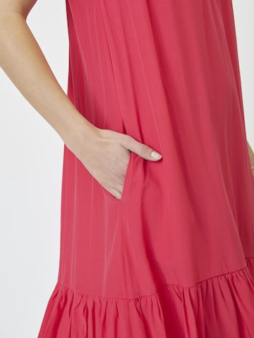 Robe ' Sunrise' co'couture en rouge
