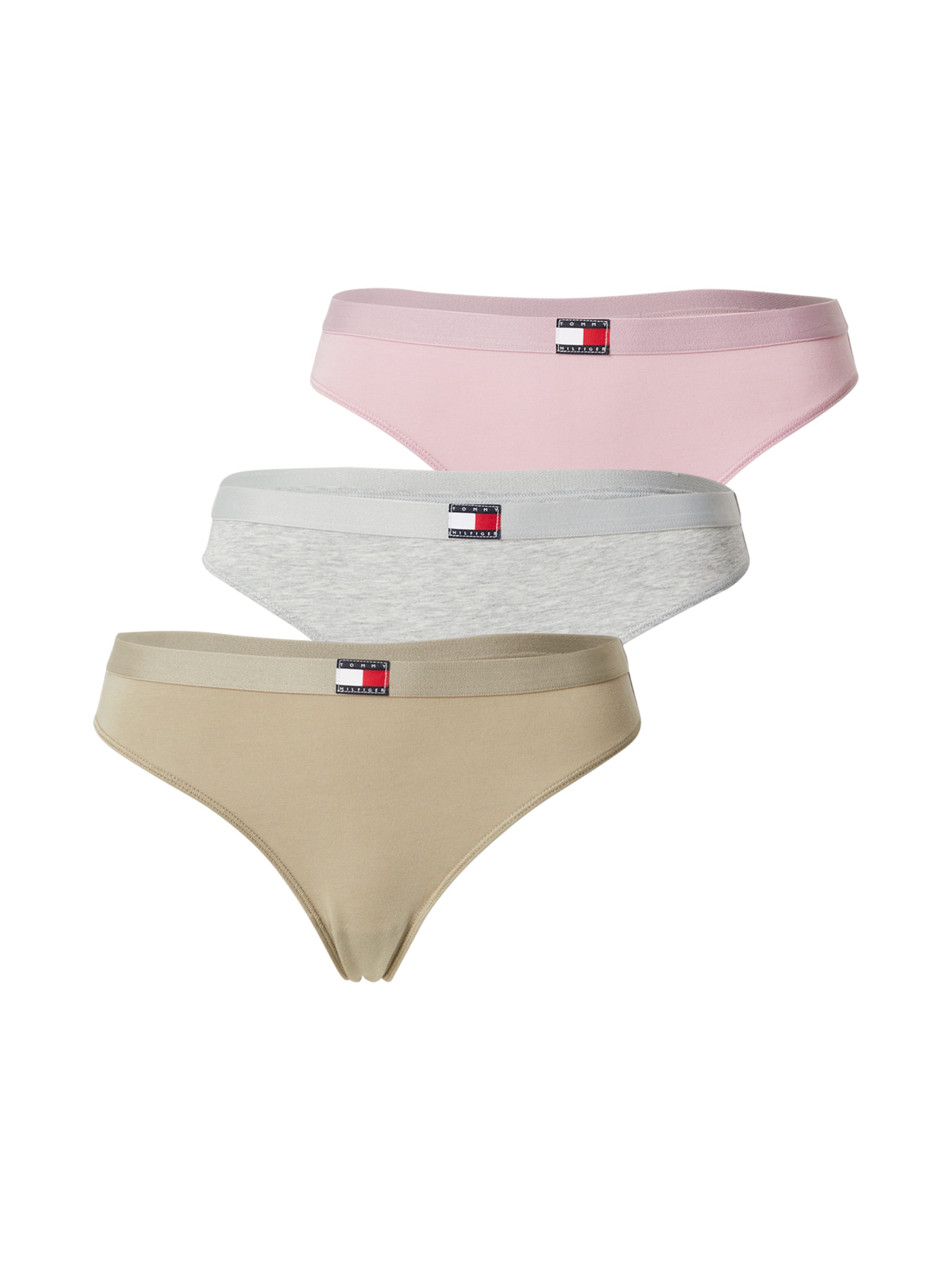 Tommy Hilfiger Underwear String 'Heritage' in Grey: front