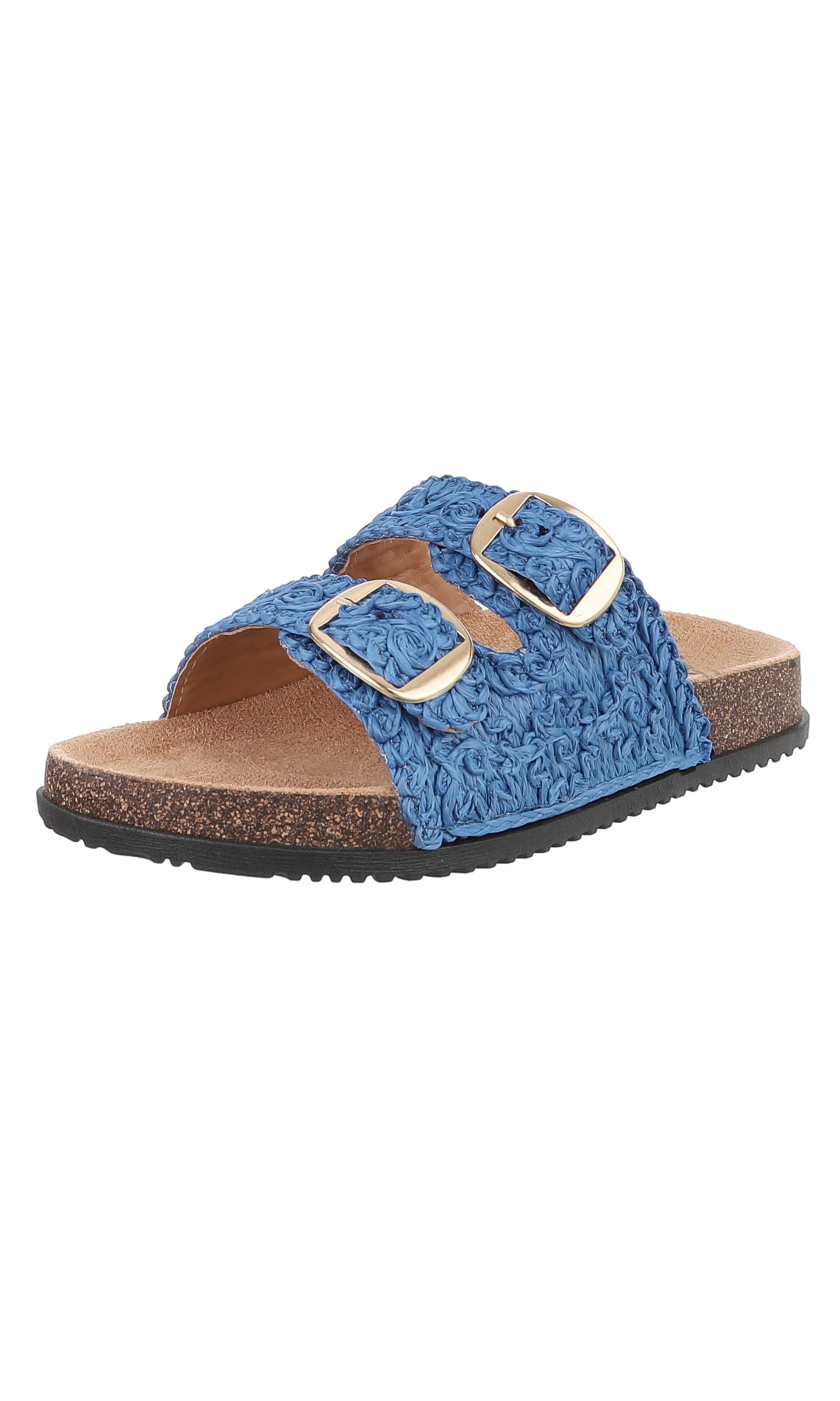 Ital-Design Mules in Blue: front