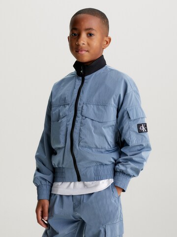 Calvin Klein Jeans Between-Season Jacket in Blue: front