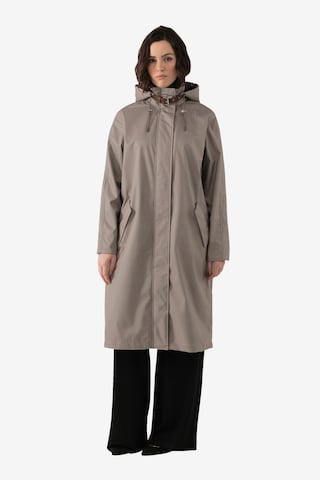 Ulla Popken Between-Seasons Coat in Beige