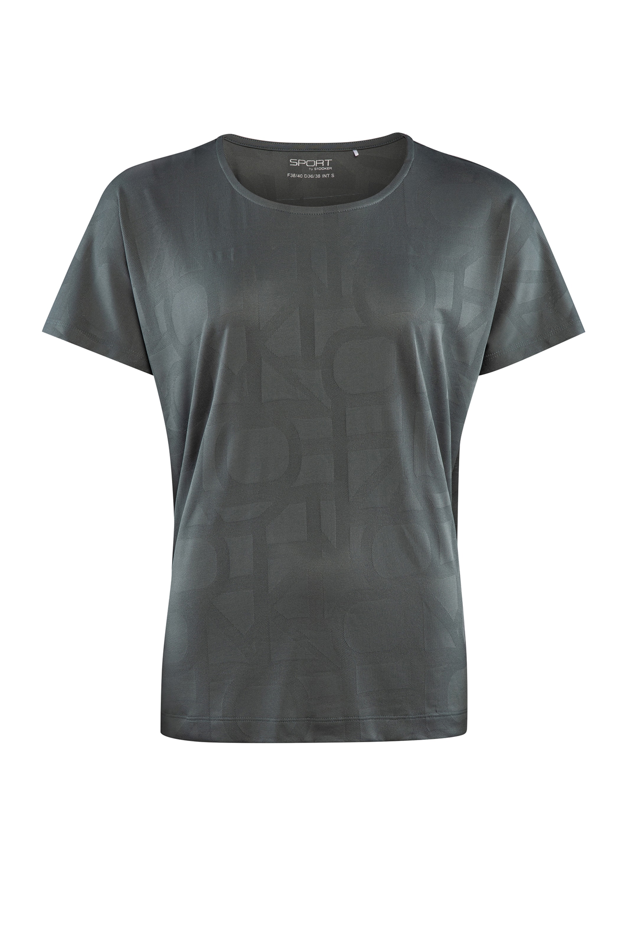 T-shirt fonctionnel 'Carly' STOOKER WOMEN en gris : devant