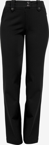 HELMIDGE Slim fit Pants in Black: front