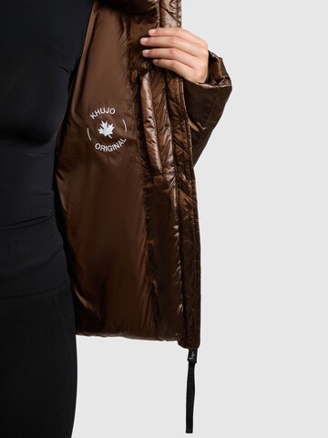 khujo Winter Jacket 'Luna' in Brown