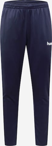 Hummel Regular Спортен панталон в синьо: отпред