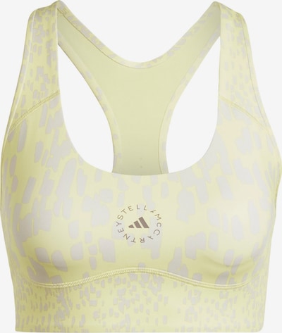 ADIDAS BY STELLA MCCARTNEY Sports bra 'Truepurpose Power Impact Training Medium Support' in Yellow / Grey / Off white, Item view