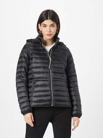 TOMMY HILFIGER - Chaqueta de entretiempo en negro: frente