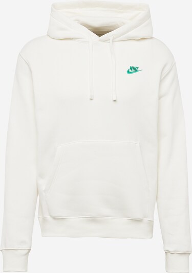 Nike Sportswear Sweat-shirt 'Club Fleece' en vert / blanc cassé, Vue avec produit