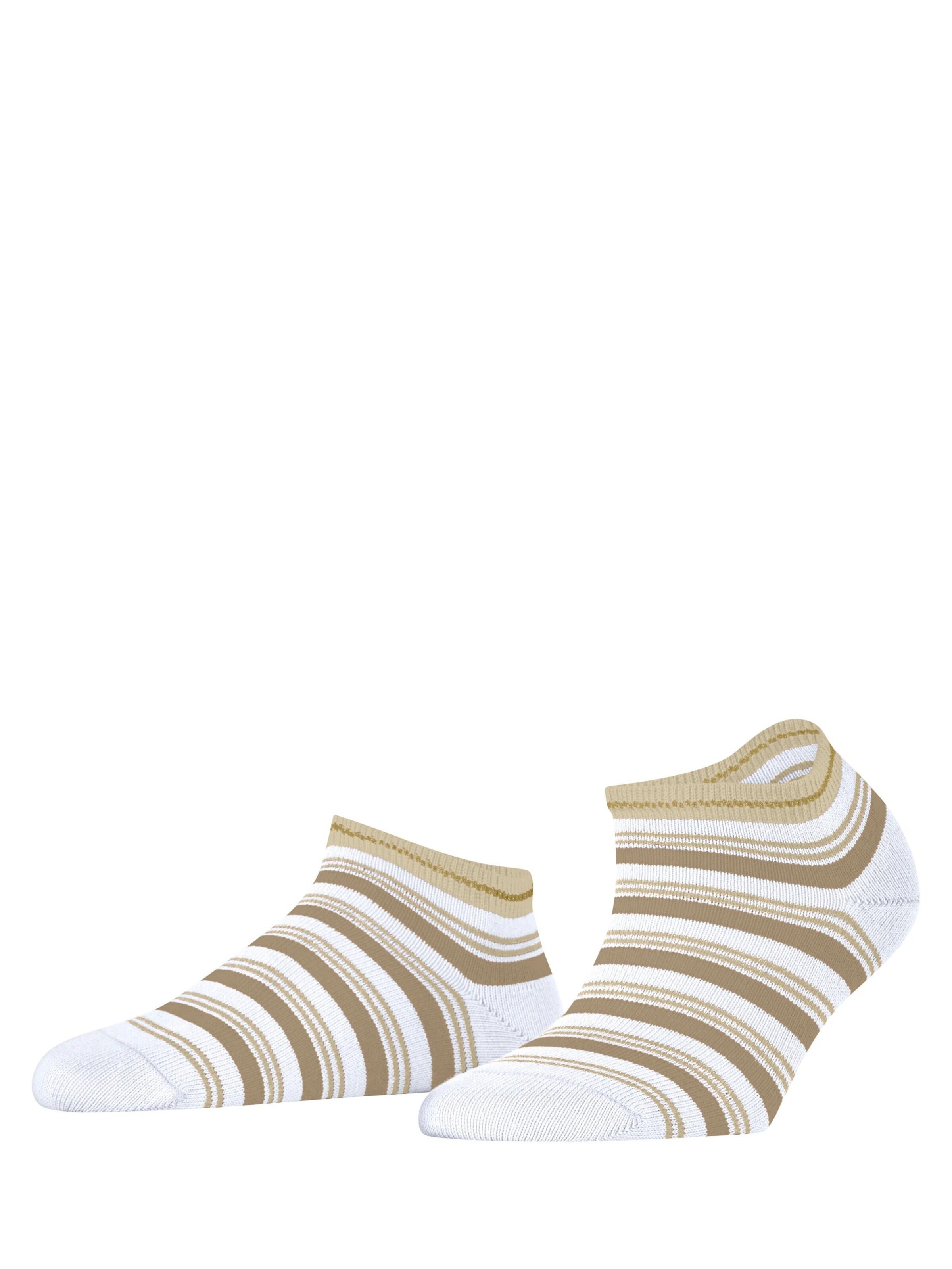 FALKE Füßlinge 'Smart Stripe'‌‌‌‌‌‌‌‌ in Weiß: Vorderseite