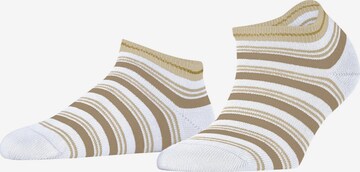 FALKE Füßlinge 'Smart Stripe' in Weiß: Vorderseite