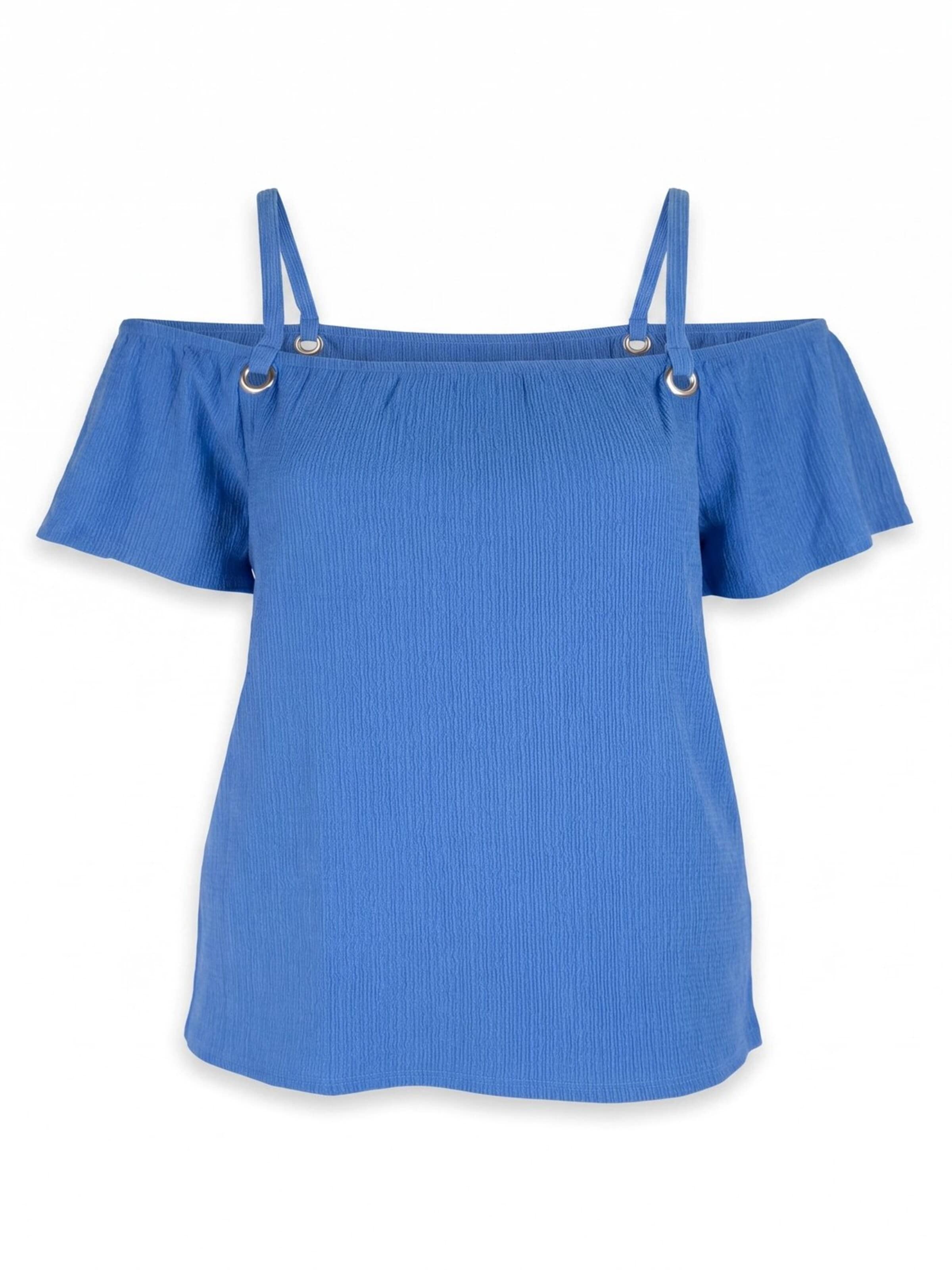 Shape Of You Blouse in Blue
