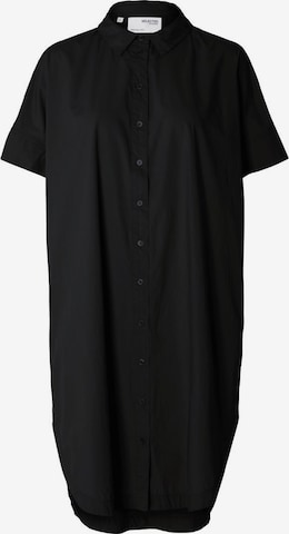 Abito camicia 'Blair' di SELECTED in nero: frontale