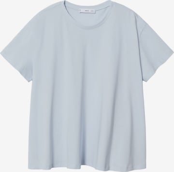 MANGO Shirt 'PANUELO' in Blauw: voorkant