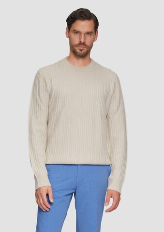 Pull-over s.Oliver BLACK LABEL en beige : devant