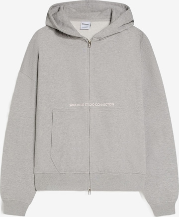 Giacca di felpa di Bershka in grigio: frontale