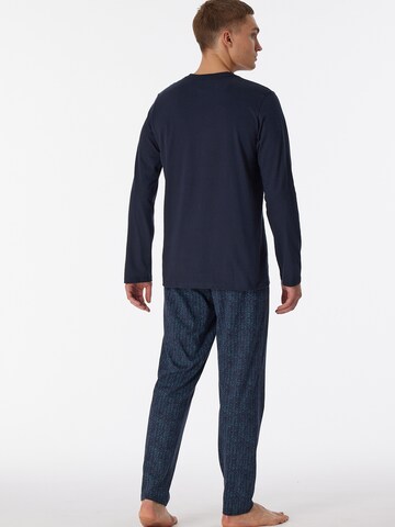 SCHIESSER Pyjama lang ' Casual Nightwear ' in Blauw