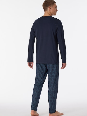 SCHIESSER Long Pajamas ' Casual Nightwear ' in Blue