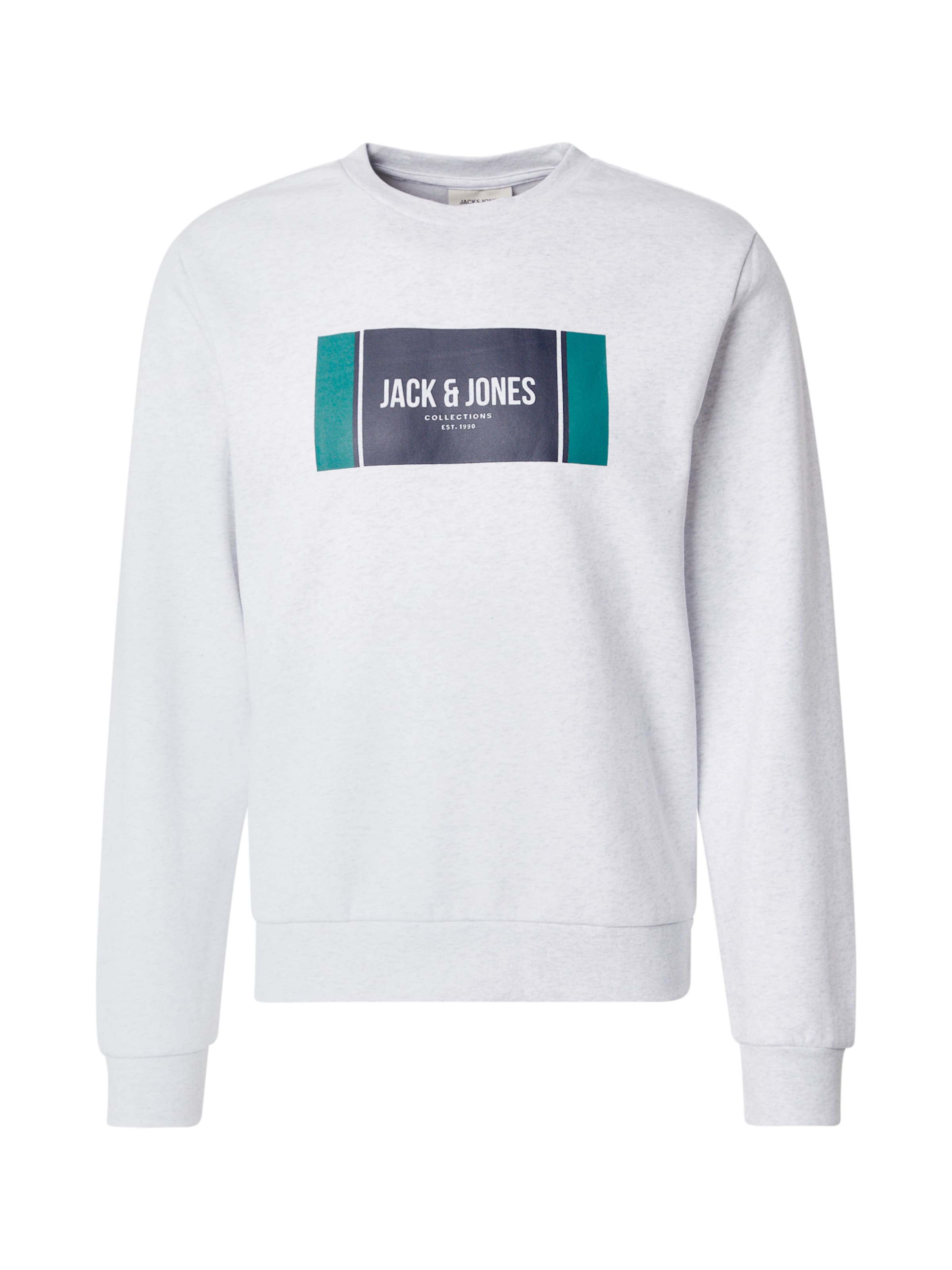 JACK & JONES Sweatshirt 'JJHAYATO' in White: front