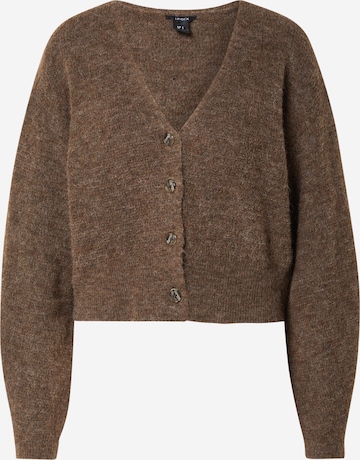 Lindex Knit Cardigan 'Mason' in Brown: front