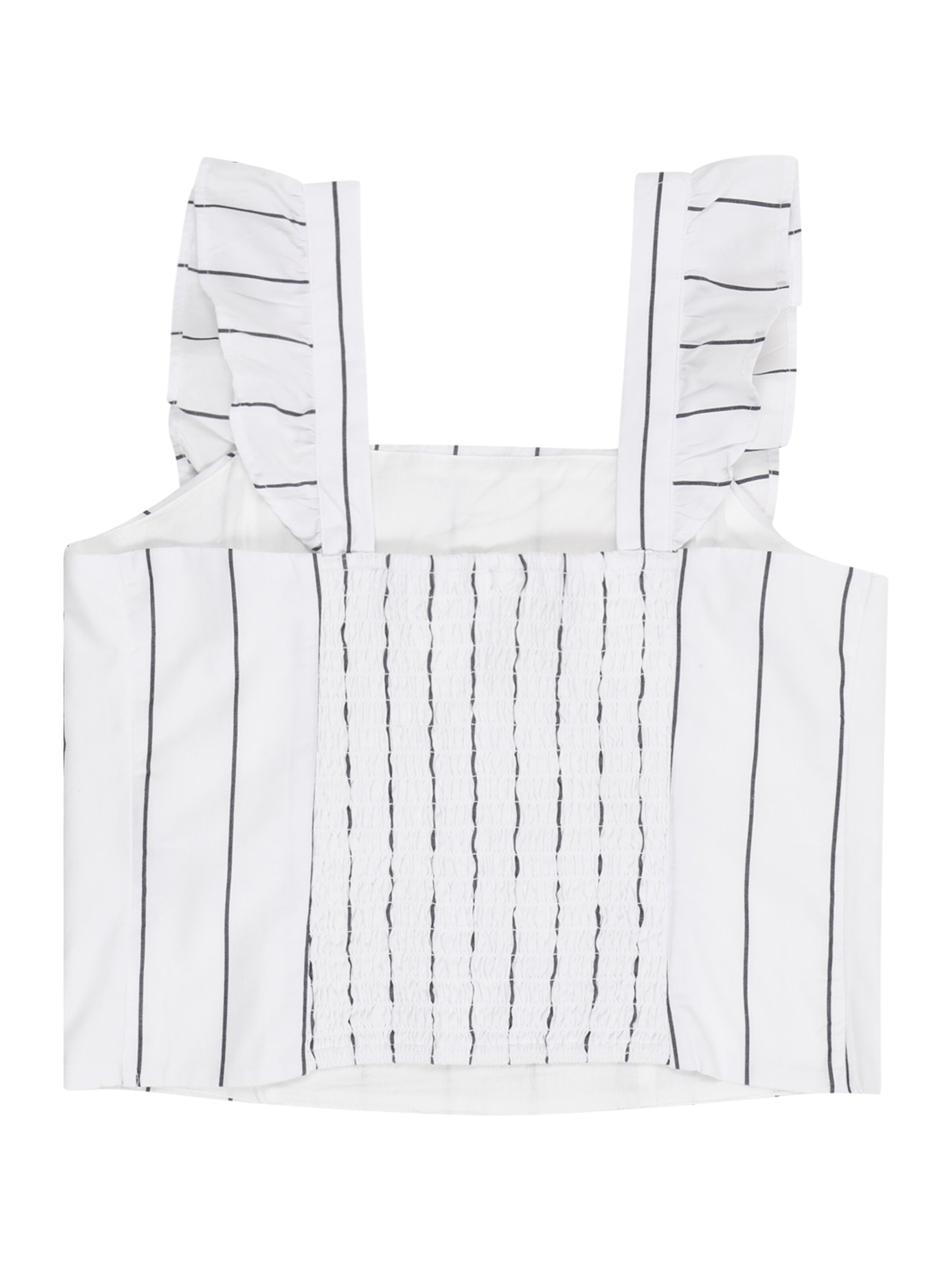 Top de la Abercrombie & Fitch pe alb