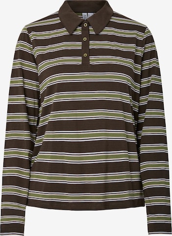 Maglietta 'PCFRANKIE' di PIECES in marrone: frontale