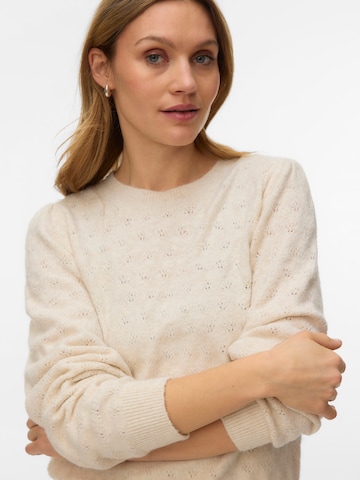 VERO MODA Trui 'VMDoffy' in Beige