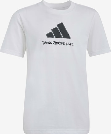 ADIDAS SPORTSWEAR - Camiseta funcional en blanco: frente
