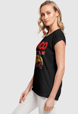 ABSOLUTE CULT T-Shirt 'Deadpool - Taco Dirty To Me' in Schwarz
