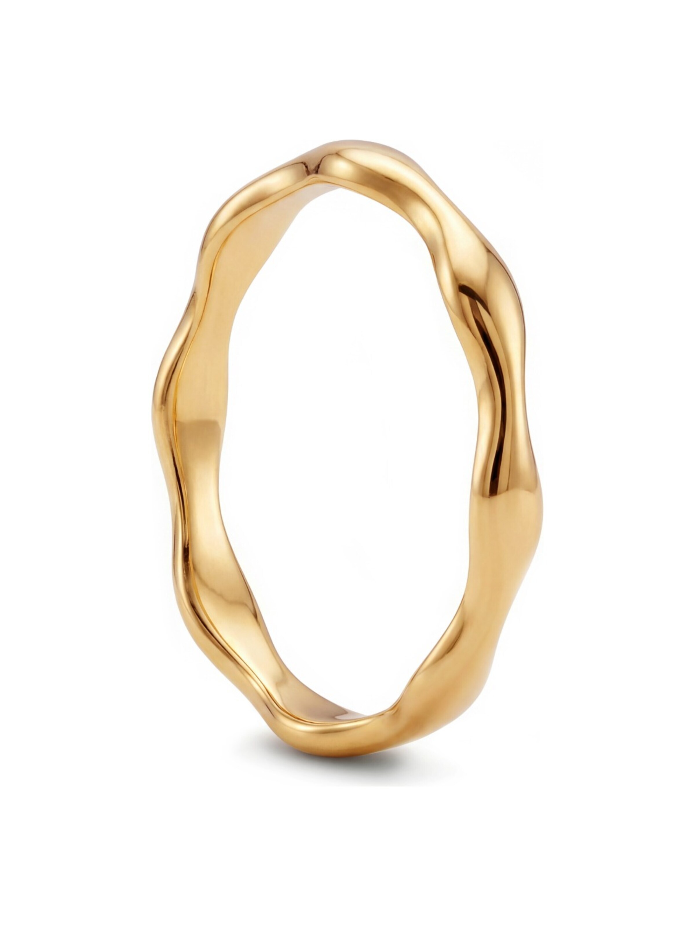 Sidegren Ring 'Molten' in Goud: voorkant
