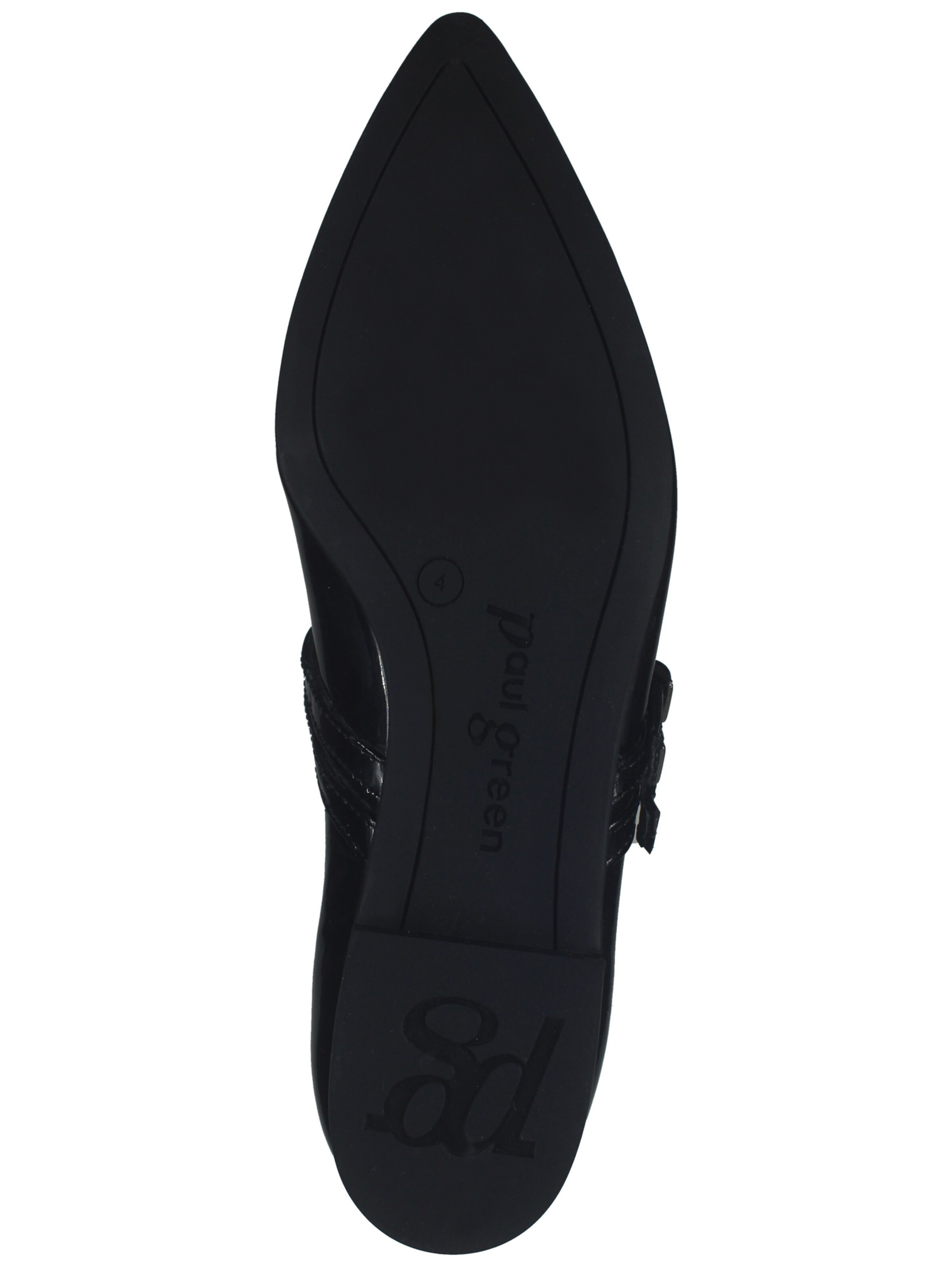 Paul Green Riemchenballerina in Schwarz