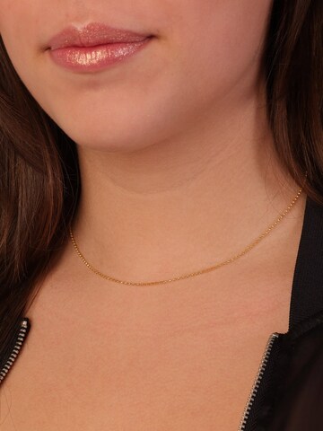 Lucardi Ketting 'Klassisch' in Goud: voorkant