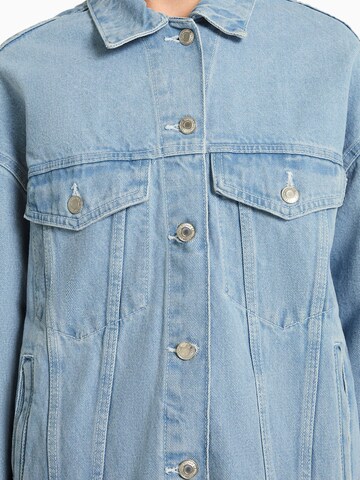 Bershka Between-Season Jacket in Blue