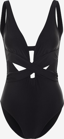 Trendyol Bralette Swimsuit in Black: front
