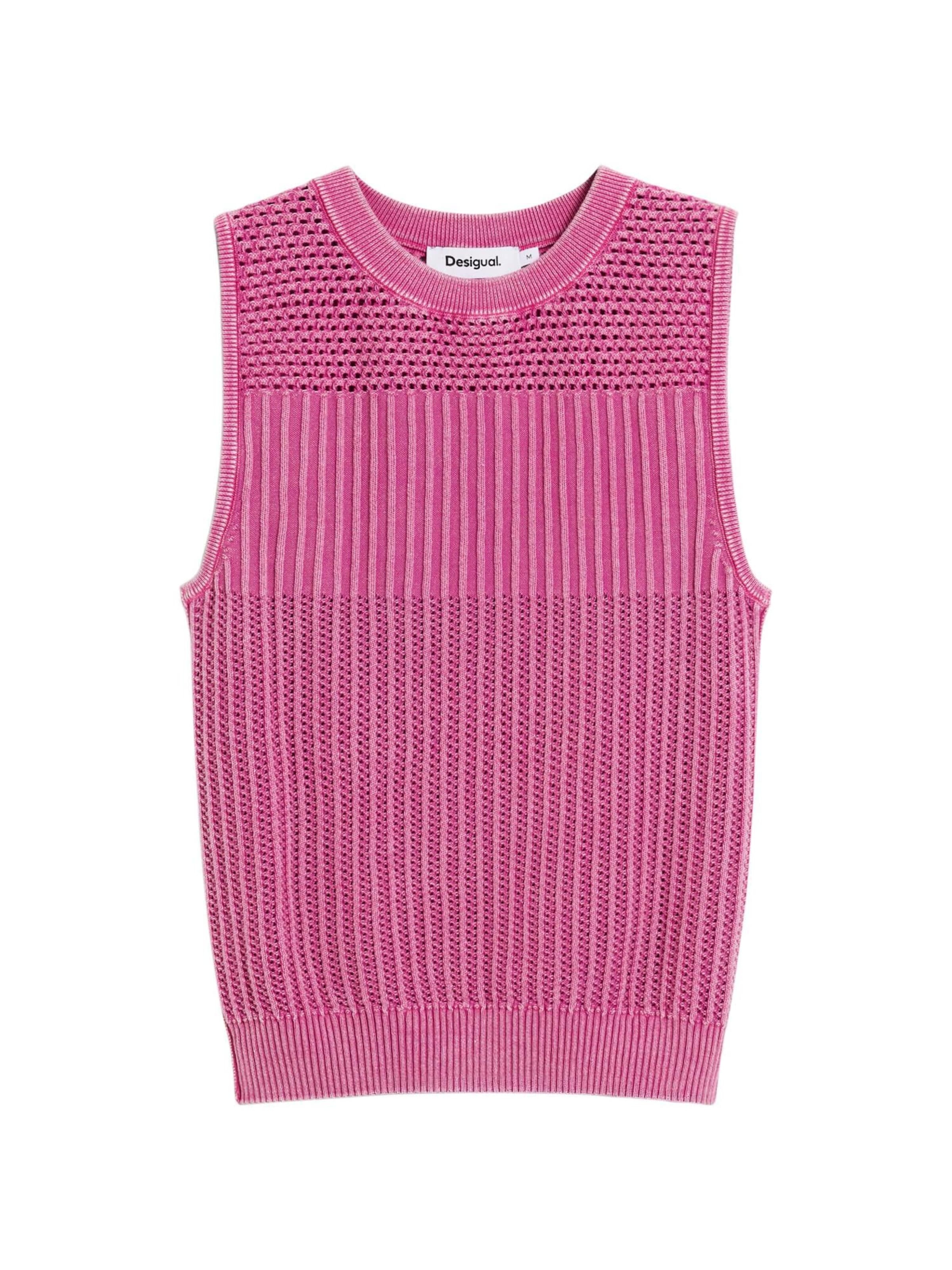 Desigual Свитер в Ярко-розовый: спереди