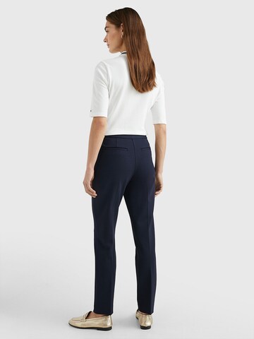 TOMMY HILFIGER Slimfit Kalhoty – modrá