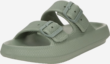 Claquettes / Tongs CMP en vert : devant