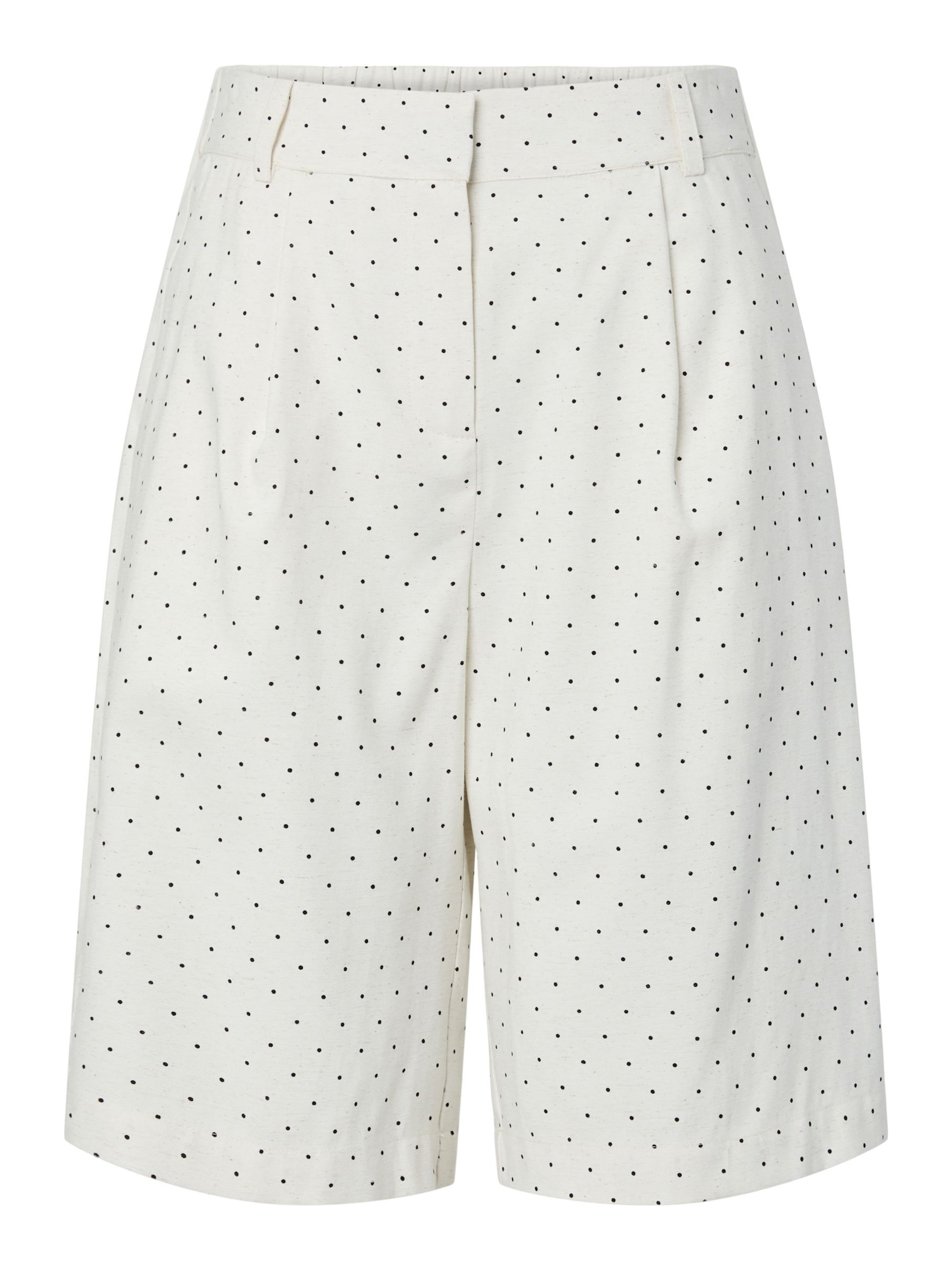 Pantaloni con pieghe 'YASDotly' in 38 YAS di colore nero / bianco, Visualizzazione prodotti