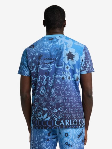Carlo Colucci T-Shirt 'De Carli' in Blau