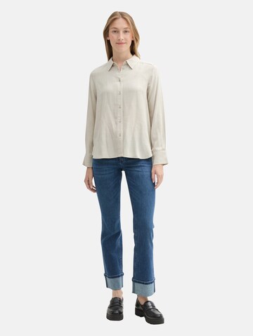 TOM TAILOR Bluse in Beige