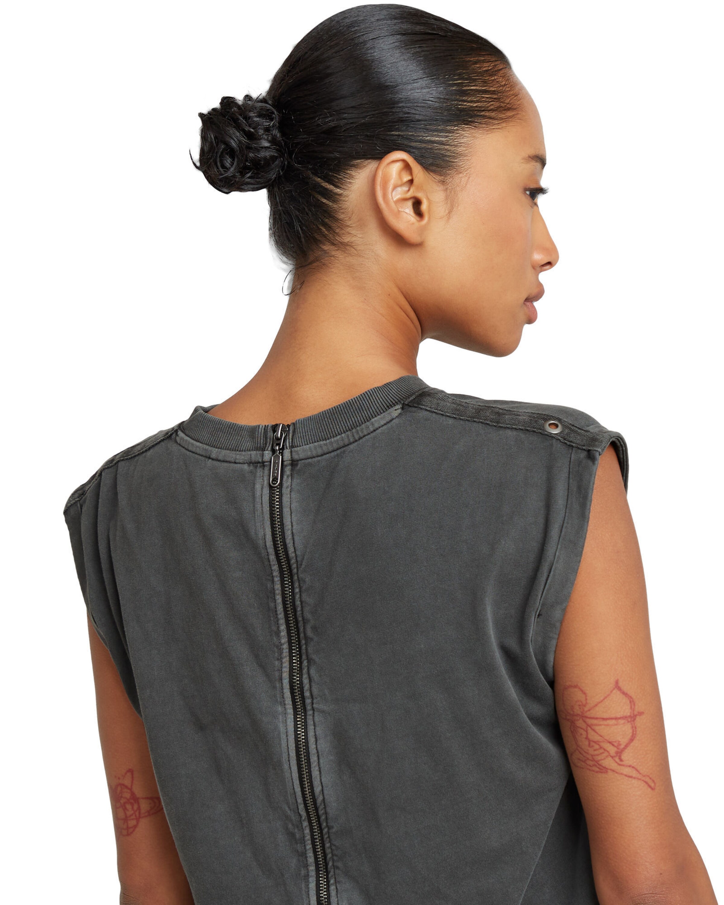 T-shirt 'Back zip' G-STAR en gris