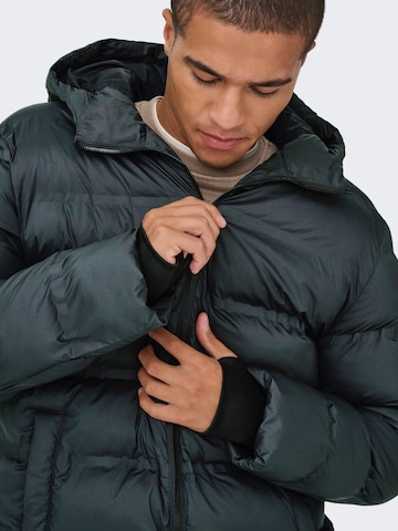 Only & Sons Winter jacket 'ONSUNION' in Black