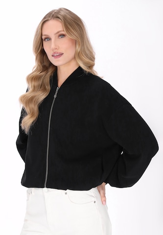 DreiMaster Vintage - Sudadera con cremallera en negro: frente