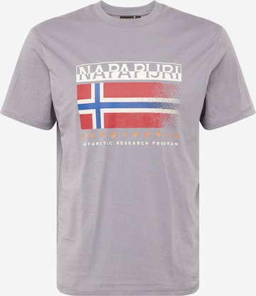 NAPAPIJRI Bluser & t-shirts 'S-KREIS' i grå: forside