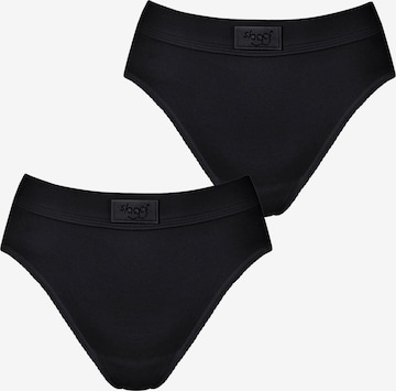 SLOGGI Tai-Slip ' Double Comfort ' in Schwarz: Vorderseite