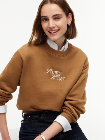 TOMMY HILFIGER Μπλούζα φούτερ σε καφέ