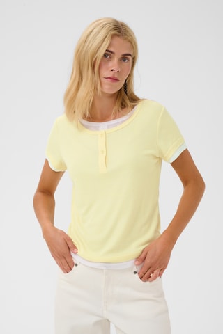 CULTURE - Camiseta 'Rachel' en amarillo: frente
