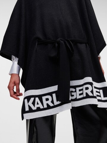 Karl Lagerfeld Oversize sveter - Čierna