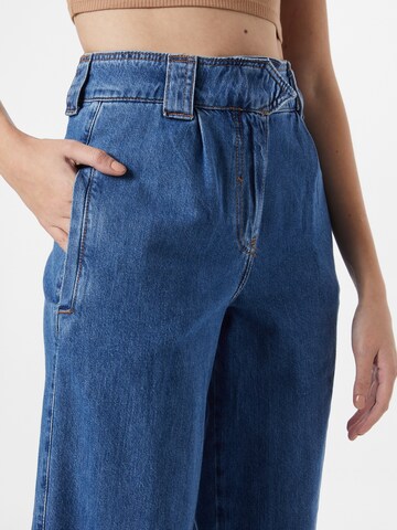 River Island Wide Leg Jeans in Blau