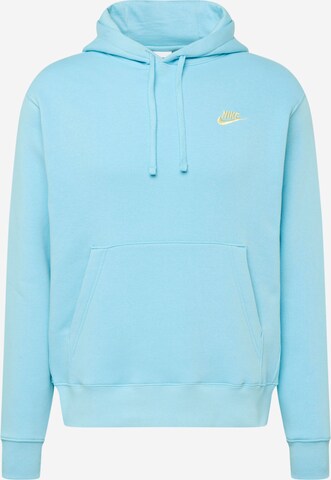 Nike Sportswear Sweatshirt 'Club Fleece' in Blauw: voorkant